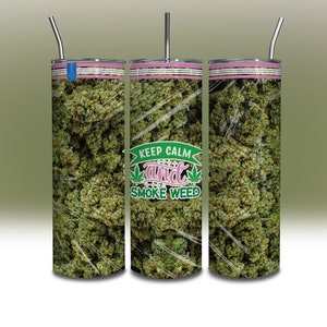 3D Funny Marihuana Tumbler Wrap 3D Weed Bag 420 Keep Calm Tumbler Wrap 20 oz Diseños de sublimación Skinny Tumbler Wrap DESCARGA DIGITAL Png