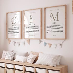 Nancy Name Meaning Wall Art, Nancy Name Origin Print Nursery Decor, Baptism Gift for Baby, Name Poster Card Printable DIGITAL DOWNLOAD image 7