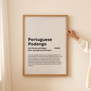 Affiche d'art mural définition d'impression Podengo portugais drôle, cadeau pour propriétaire de chien Podengo portugais amateur de chien cadeau imprimable TÉLÉCHARGEMENT UNIQUEMENT