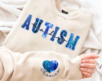 Teaching Autism PNG Embroidery PNG, Teaching Autism Faux Sequin png, Autism faux sequin png, Autism Awareness png, Autism Teacher png