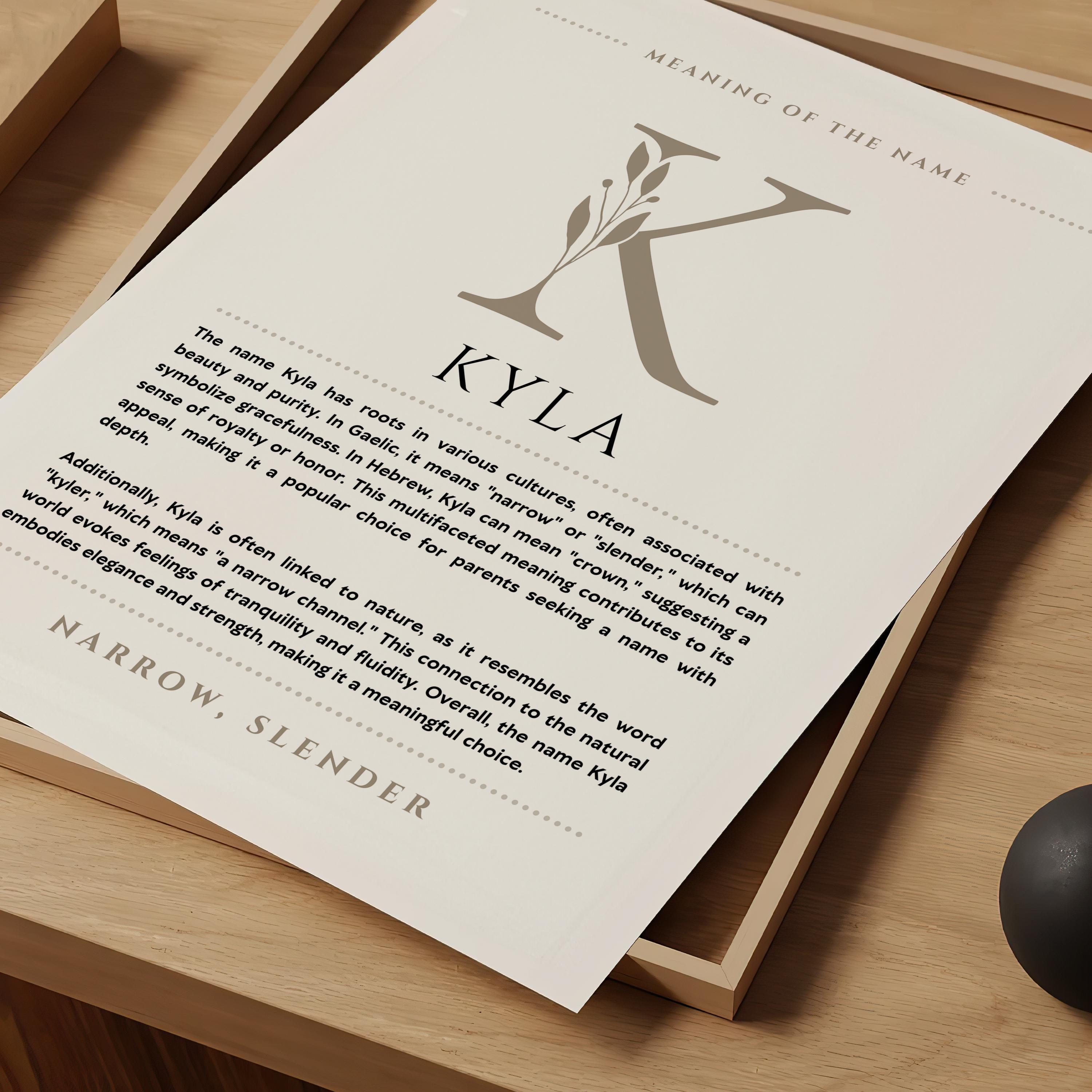 Kyla Name - Etsy