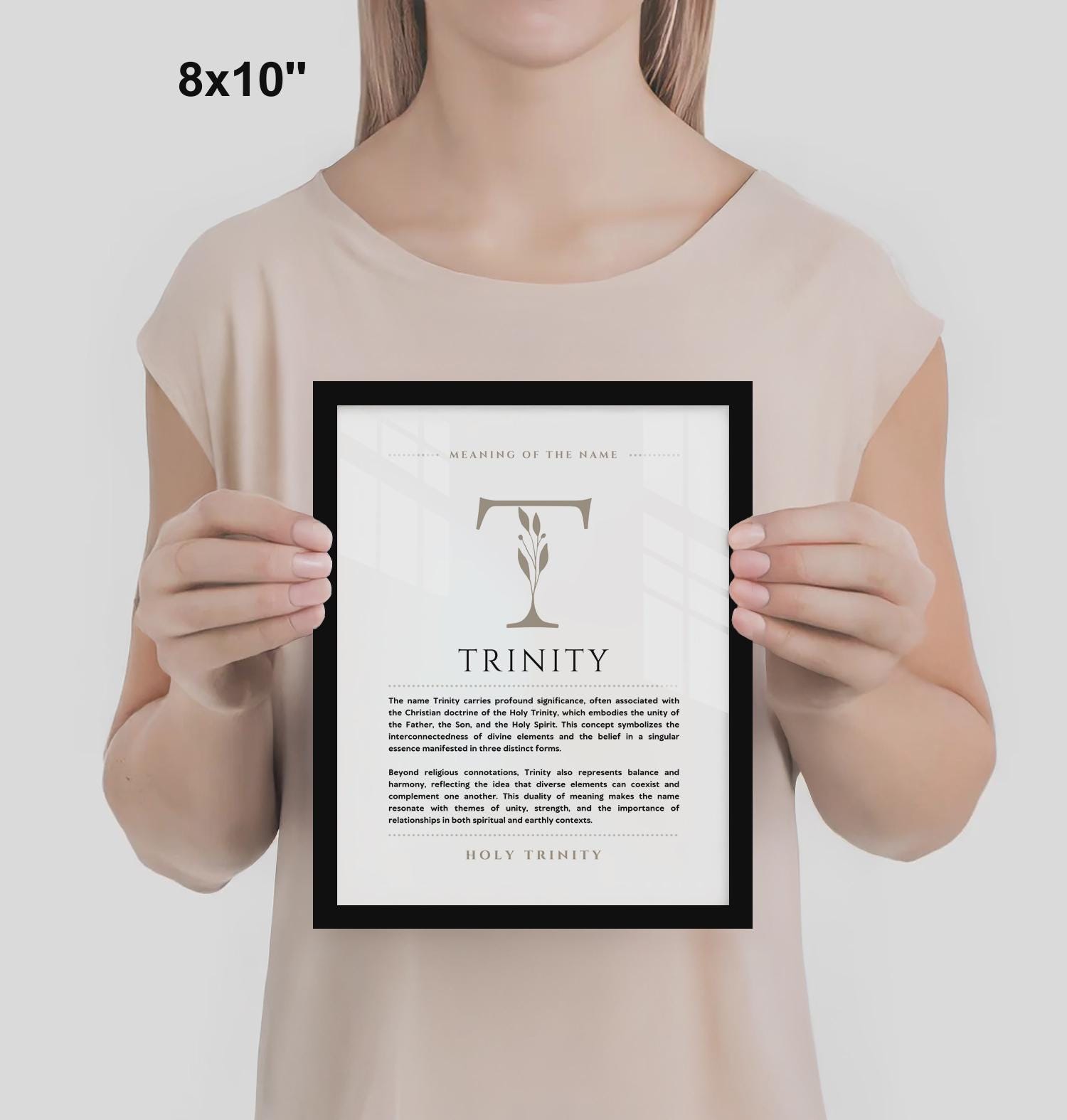 Trinity Name Meaning Wall Art Trinity Name Origin Print Nursery