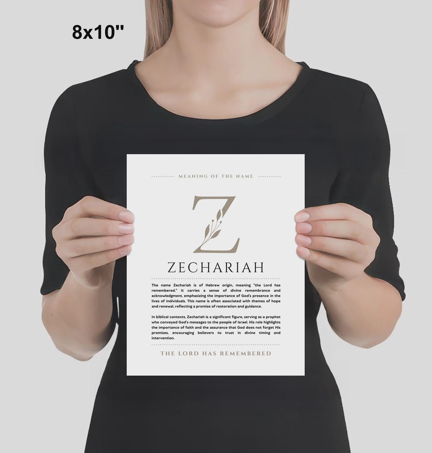 Zech Name Zechariah Name Meaning Wall Art Zechariah Name Origin Print Nursery ...