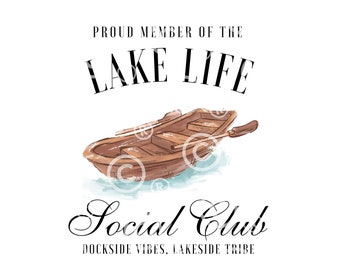 Lake Life Social Club Png, Vintage Lake Summer Png, Retro Beach Babe Png, Beach Vibes Png, Lake Vibes Trendy Shirt Sublimation DIGITAL PNG
