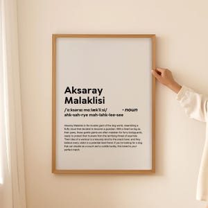 Carte affiche d'art mural définition impression drôle Aksaray Malaklisi, cadeau pour propriétaire de chien cadeau pour amoureux des chiens Aksaray Malaklisi imprimable TÉLÉCHARGEMENT UNIQUEMENT