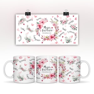 Mujer Virtuosa Spaanse Christelijke 15 oz Rosa Mok Wrap 11 oz Mok Wrap Design Envoltura de Taza Mok Sublimatie Sjabloon DIGITALE DOWNLOAD Png