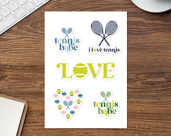 Tennis Babe Sticker sheet