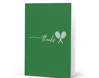 Tarjeta de agradecimiento en verde hierba