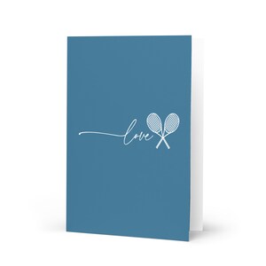 Tarjeta de amor en hardcourt blue