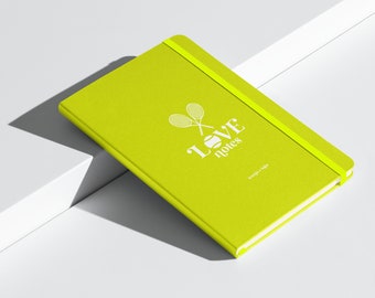 Tennis LOVE Notes Hardcover Notebook, Journal