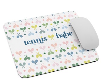 Tennis Babe Mouse Pad – All Court Pattern