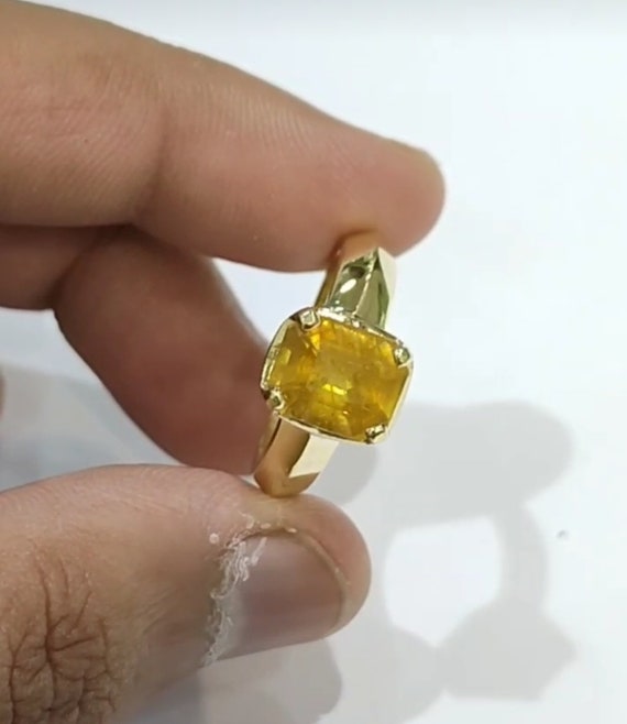 Order Natural Emerald- 5 Carat - Standard Gold Ring- 6 Grams Online From  THE GEM STORE,Hyderabad