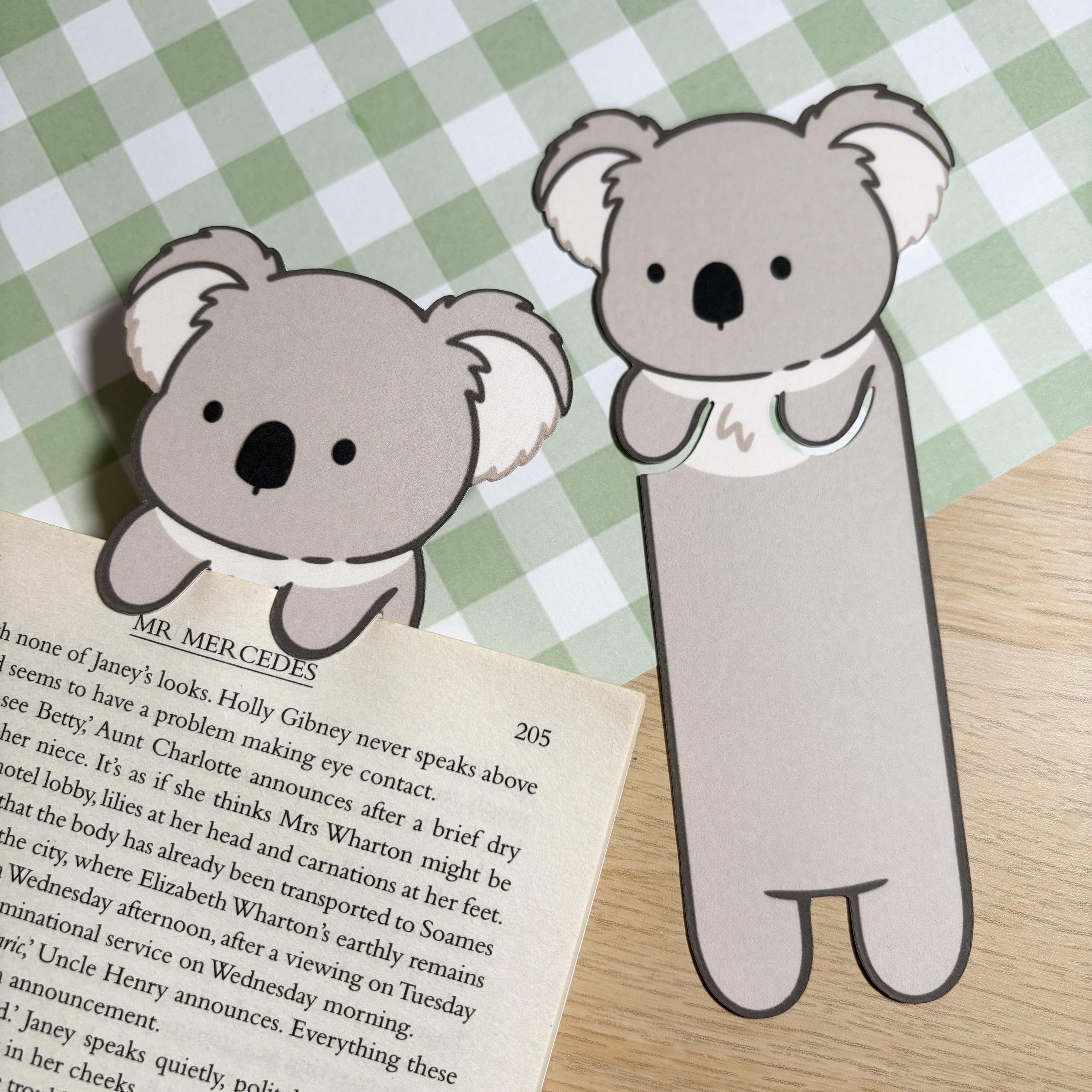 Koala Peeking Bookmark, Cute Aussie Bookmark, Animal Lover, Book Lover Gift, Cute Koala Bookmark, Zoology, Australia Gift