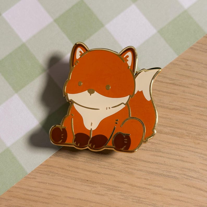 Fox Enamel Pin, Cute Wildlife Enamel Pin, Fox Lover Gift, Unloved ...