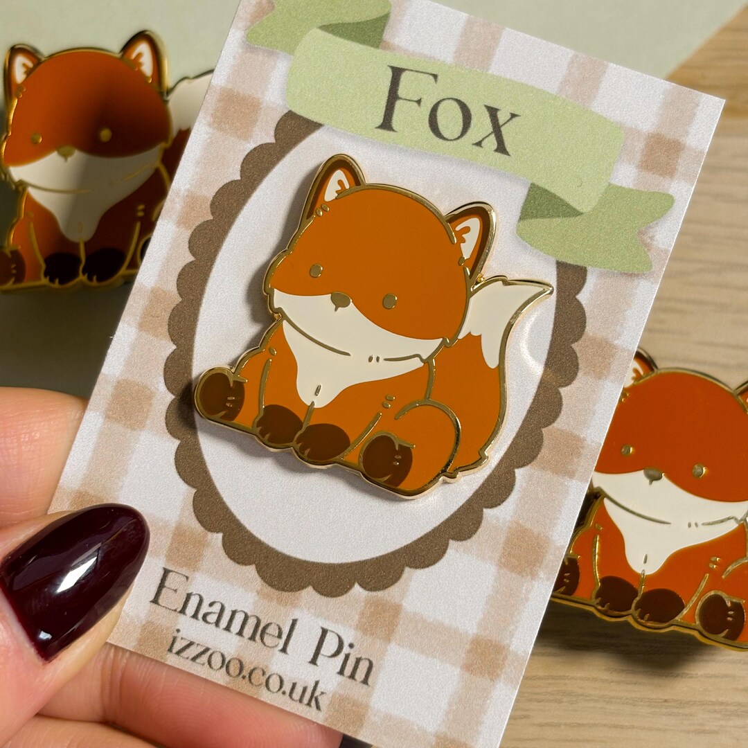 Fox Enamel Pin, Cute Wildlife Enamel Pin, Fox Lover Gift, Unloved ...