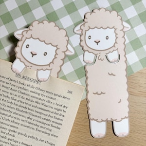 Cute Sheep Peeking Bookmark, Cute Book Accessory, Cottage Core Bookmark, Little Lamb, Sheep Gift, Book Lover, Country Cottage