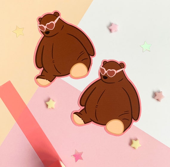 Djungelskog Ikea Bear Sticker, Kawaii Ikea Bear Sticker, Emotional