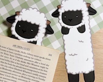 Sheep Bookmark, Cute Lamb Page Marker, Handmade Gift for Book Lovers, Unique Animal Page Marker, Sheep Lover Present