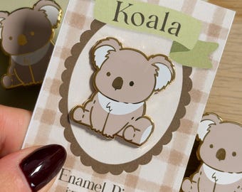 Koala Enamel Pin, Cute Wildlife Enamel Pin, Koala Lover Gift, Australian Animals, Custom Enamel Pin, Koala Appreciation