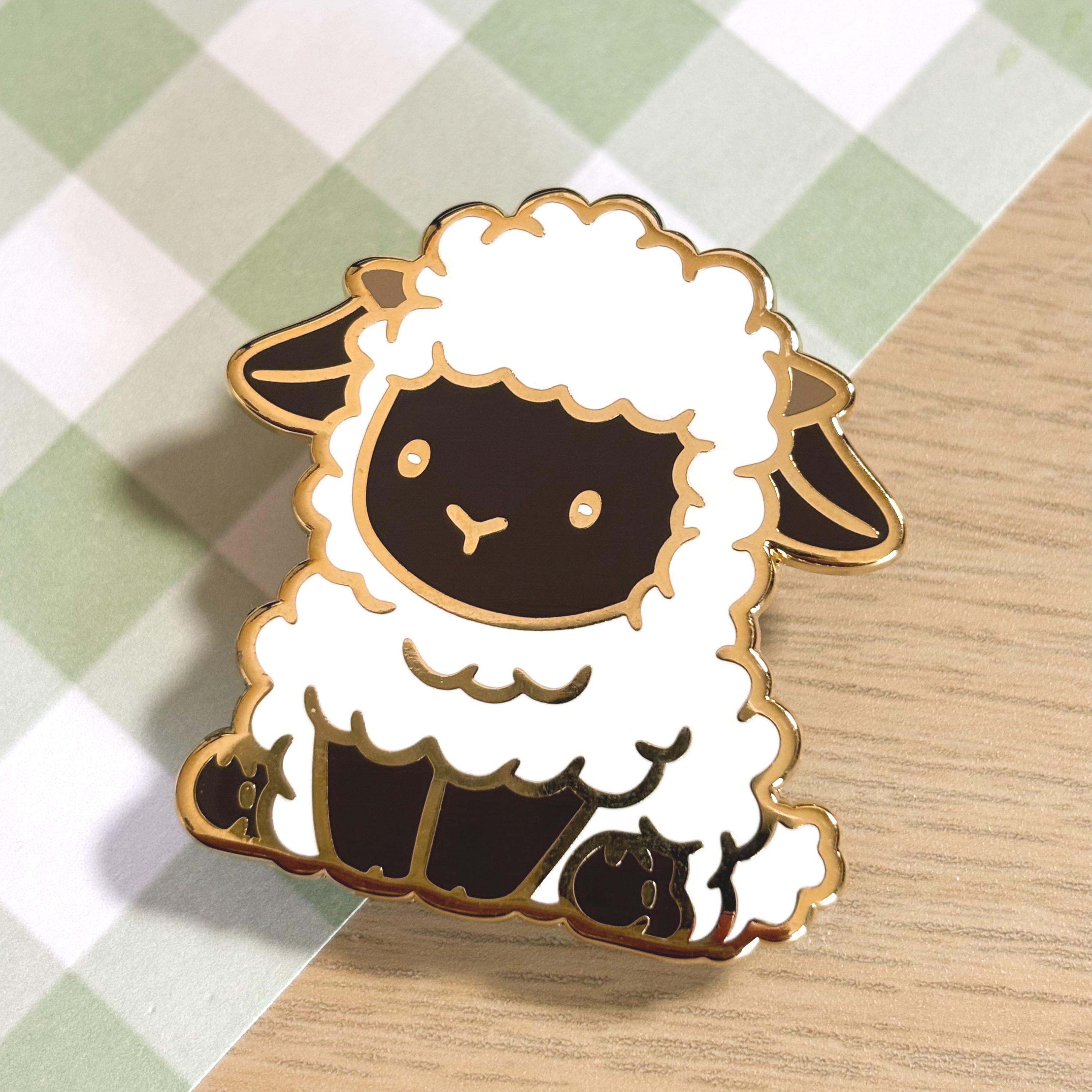 Valais Blacknose Sheep Enamel Pin, Cottage Core Pin, Cute Fluffy