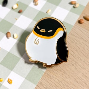Emperor Penguin Enamel Pin, Penguin Pin, Antarctic Animal Lover Gift, Wildlife Gift, Chunky Chirps