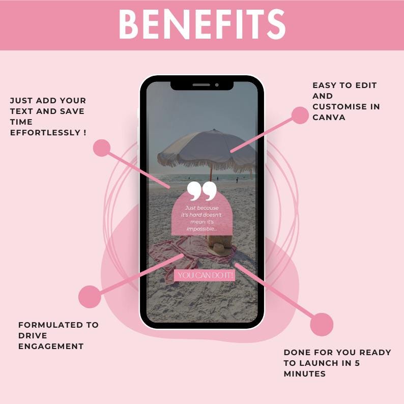 550+ Pink Aesthetic Faceless Videos Photo Bundle for Instagram Reels, Faceless Digital Marketing Videos Master Resell Rights, MRR/PLR, Canva image 7