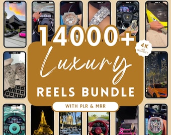 14,000+ Viral Luxury Rich Lifestyle Videos Reels, Cars, Yacht, Plane, Millionaire, TikTok, Instagram, YouTube, Digital Marketing, MRR, PLR