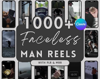 Más de 1000 videos de marketing digital de estética oscura con contenido listo para usar, derechos de reventa maestra, MRR/PLR y Canva.