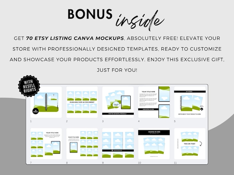 Canva Template Bundle PLR