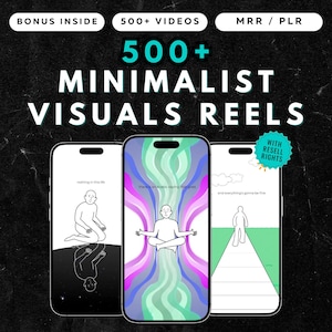 500+ Animated Motivational Reel & Videos Bundle, Viral Faceless Content for Social Media, Instagram Reels, TikTok, YouTube Shorts, PLR/MRR