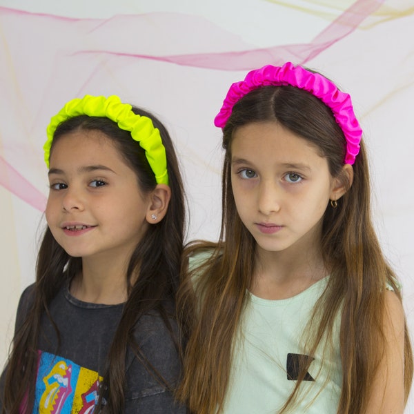 Fluo kids headband / scrunchieband