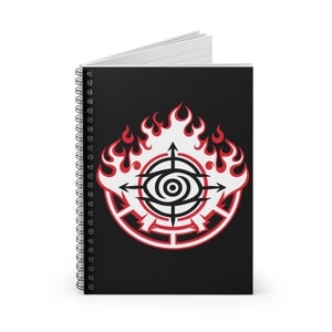 Anime Manga Naruto Sharingan Mange Eye Symbol Quaderno a spirale Linea rigata immagine 2
