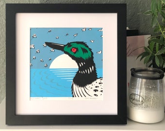 Summer's End - Silkscreen, Art Print, Handmade Screenprint