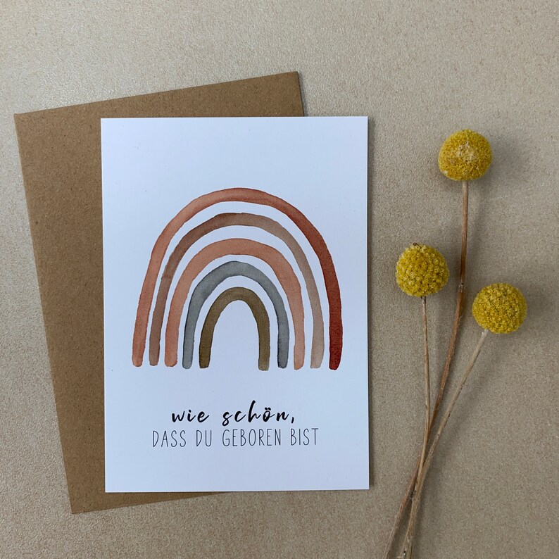 Happy Birthday Cousin Karte – Regenbogen-Design Mit Goldfolie, Leer Innen Für Persönliche Nachricht