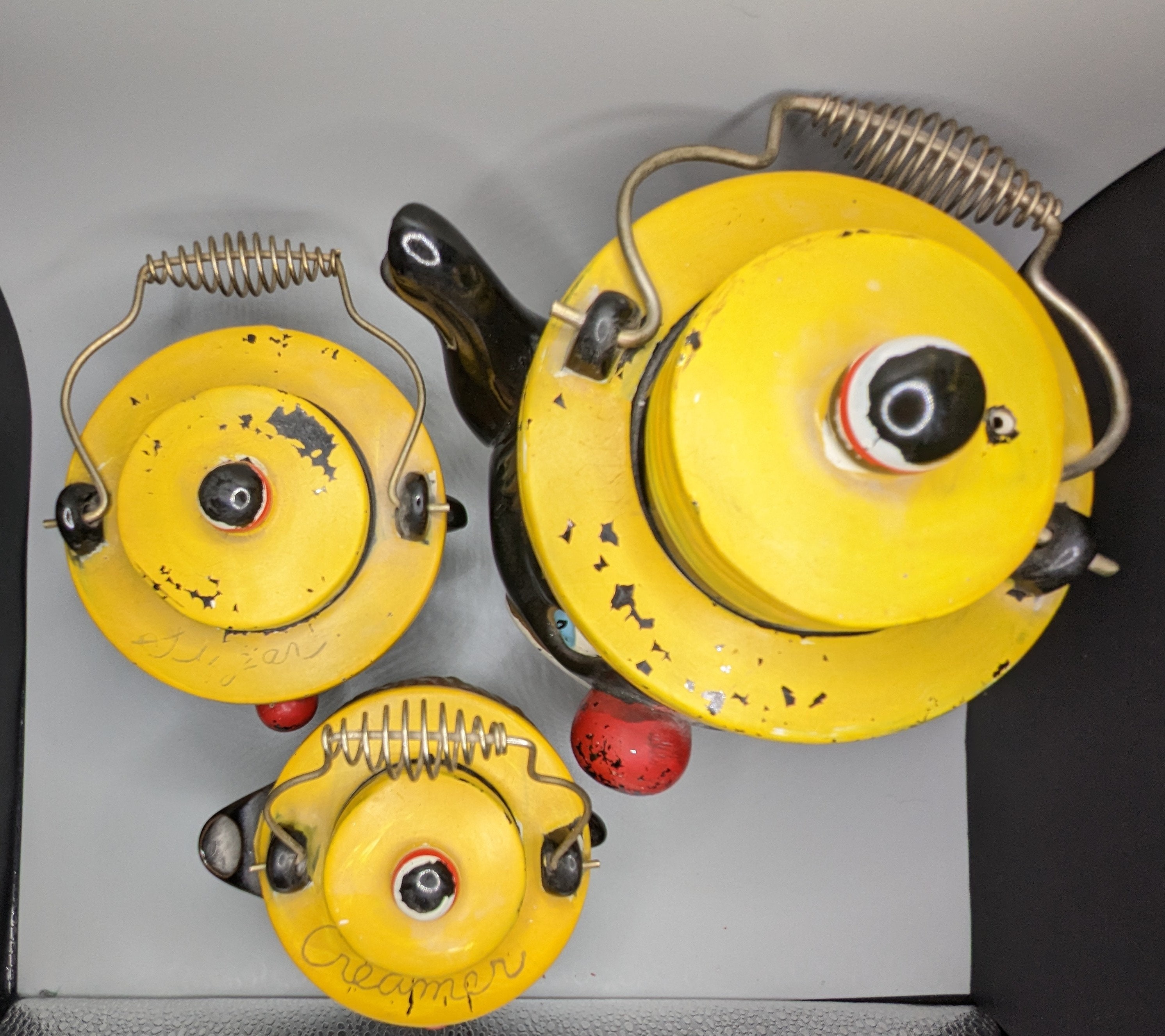 Vintage 1950s Thames Redware Clown Teapot Set Black Americana. Etsy