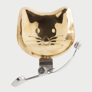 Bike Bell Cat | Kids Bike Bells | Bicycle Bell For Adults | Bike Bells For Kids | Cycling Accessories | Cat Accessories | Cat Gifts | Gold