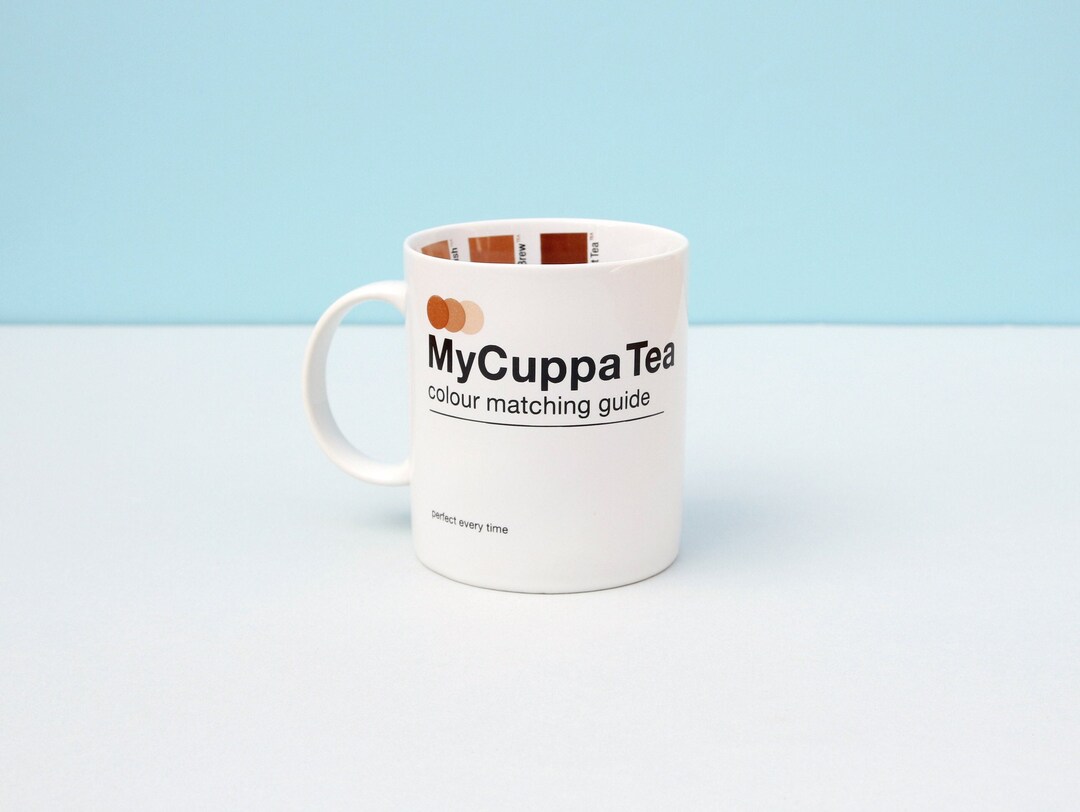 My Cuppa Tea Mug Ceramic Tea Mug With Colour Scale Tea Etsy UK