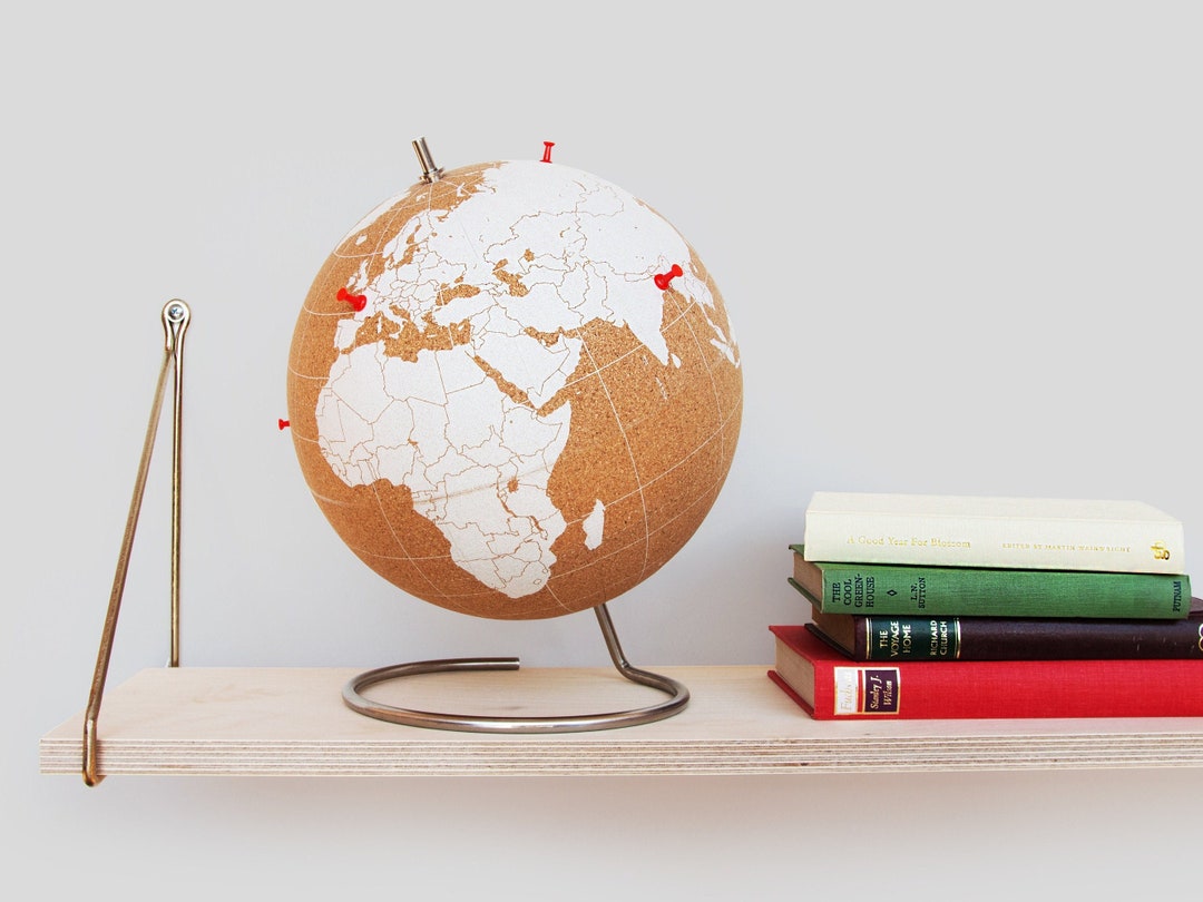 Large White Cork Globe Cork Board World Globes Cork World Etsy UK
