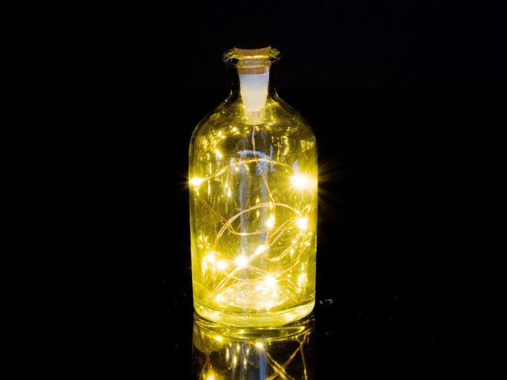 Bottle String Lights Rechargeable Bottle Lights Cork Top Etsy