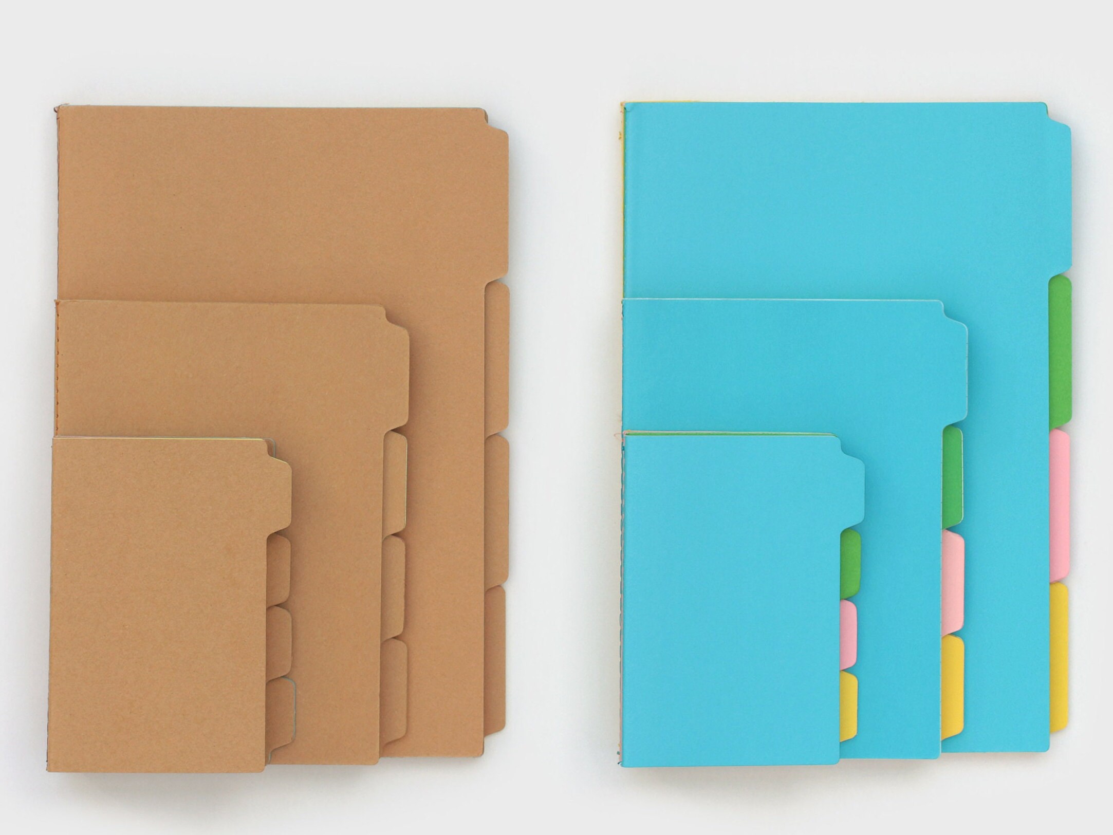 A5 Tabbed Notebook With Dividers Project Notebook & Divided Notebook