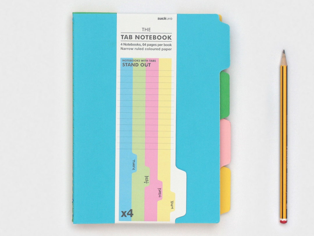 A5 Tabbed Notebook With Dividers Project Notebook & Divided Notebook