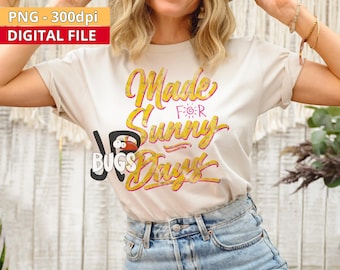 Made for Sunny Days PNG – Hand Drawn Summer Sublimation, Retro Sunshine Quote, Coquette Aesthetic Digital Download
