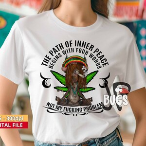 The path to inner peace begins with four words sublimation designs funny designs rude adult sublimation adult design