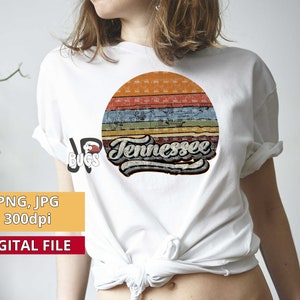 Retro Tennessee Png, Vintage Tennessee State png, Tennessee Clipart, Sublimation designs, DTG, TN Sublimation, United States Clipart,