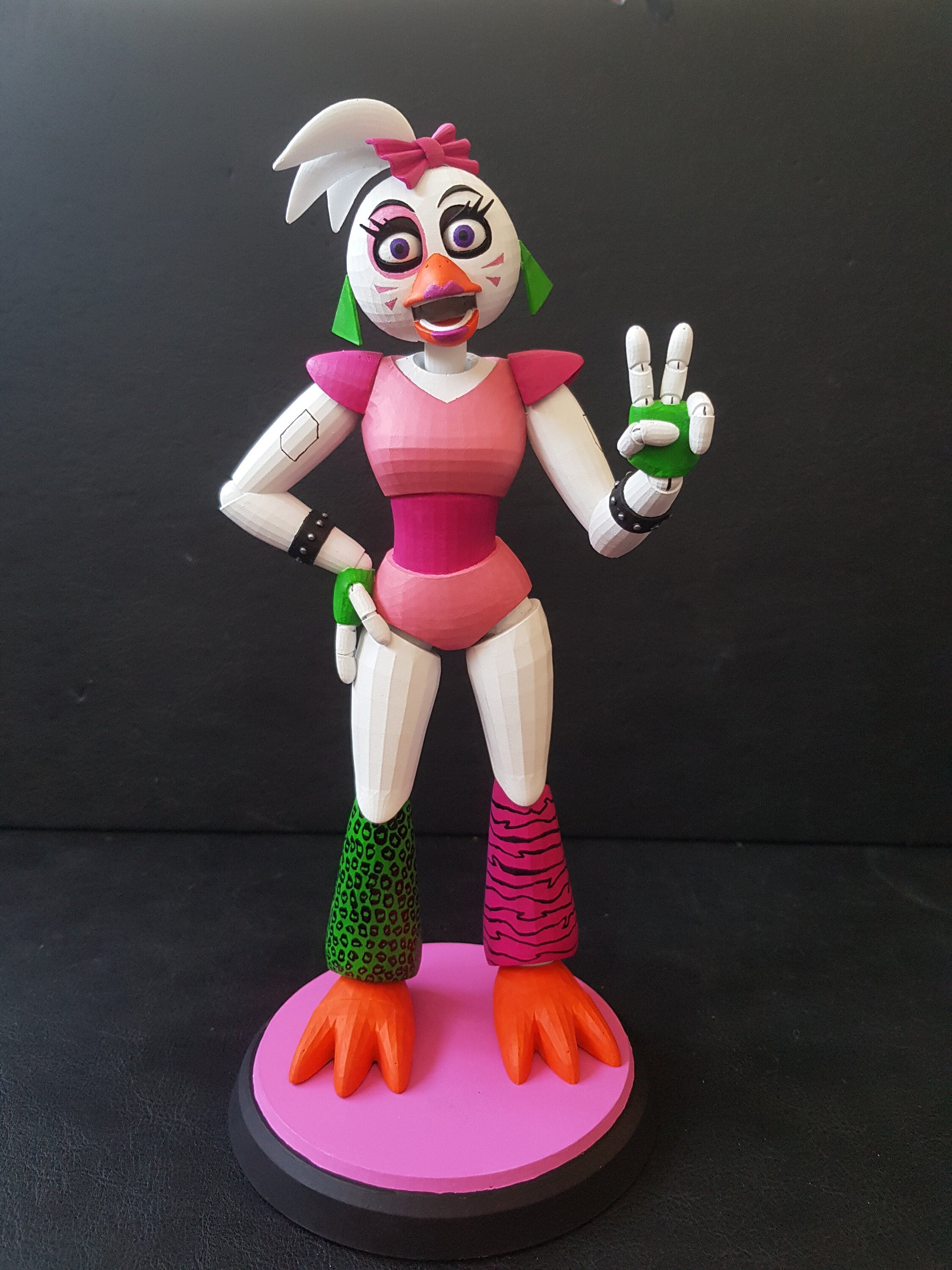 Glamrock Chica Papercraft Project (Working on 2D Model)