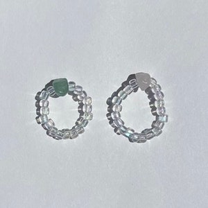 Clear Crystal Beaded Ring