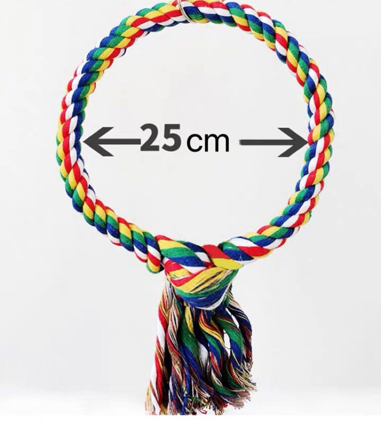 25cm Giant Rope Swings Hanging Natural Parrot Birdie Toy for Medium ... - Rope Swings For Parrots In Cages Online