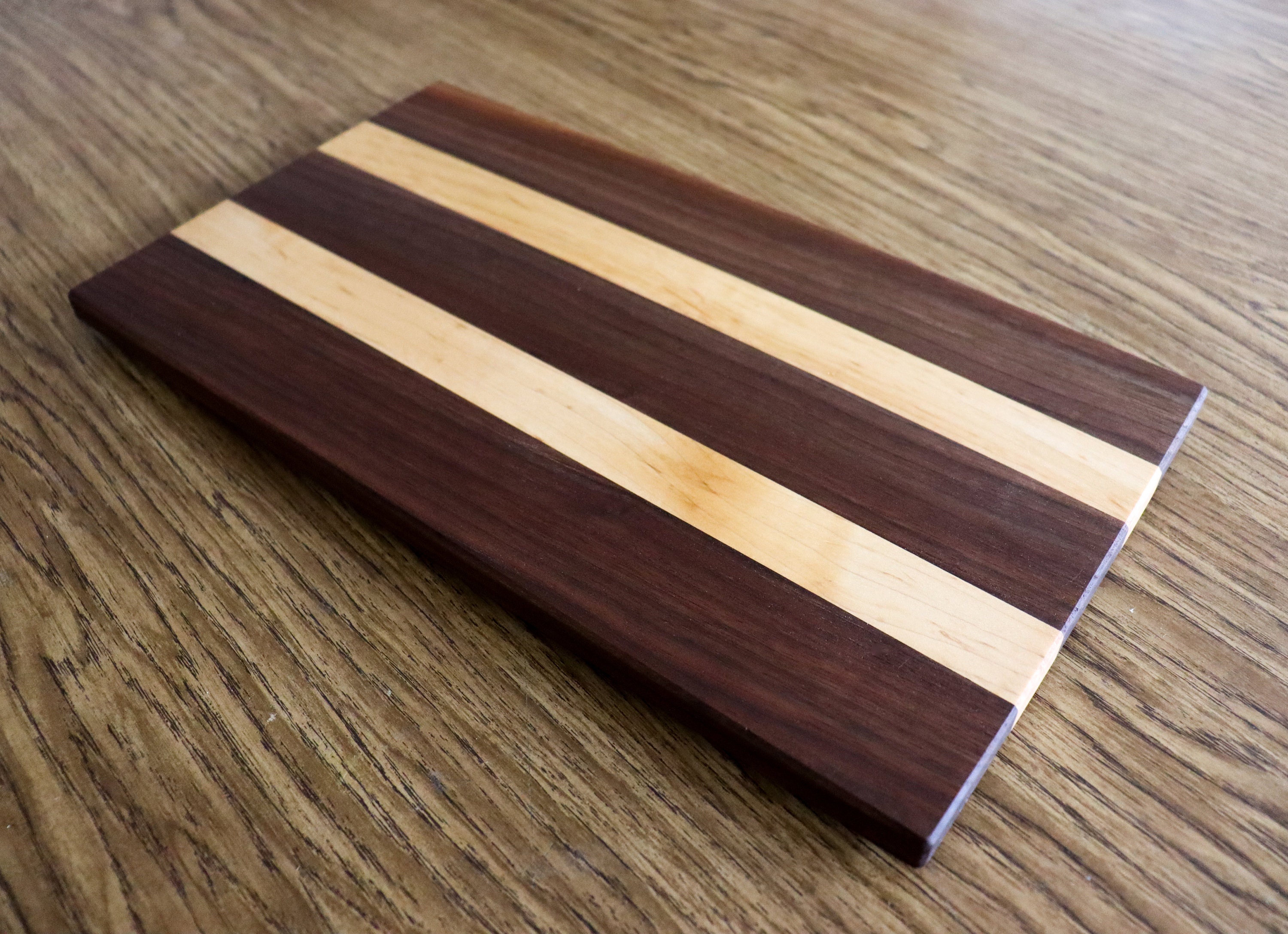 Walnut, and Maple Wood Cutting Board - Unique Table Centerpiece - Wood – A.  P. Woodcraft