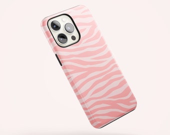 PINK ZEBRA Phone Case | Tough Case | iPhone 13 Case | iPhone 12 Case | Samsung Galaxy Case | Google Pixel Case | Matte | Glossy