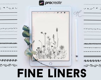 Procreate Fine Liner Brush Set: Stipple, Pattern, Inking (Digital Download)